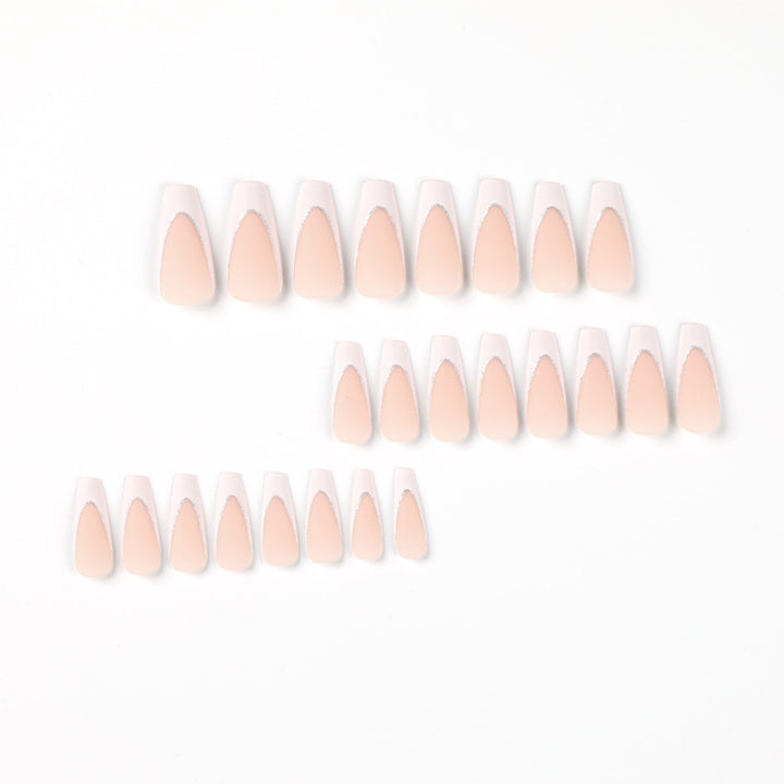 Lacquered stiletto nails with glitter decoration Kalsten