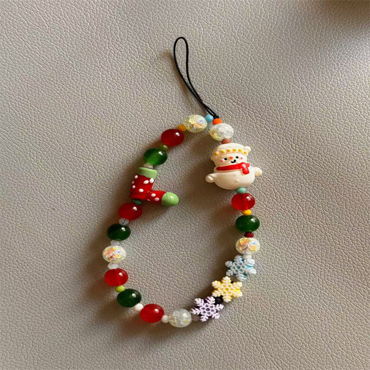 Festive Charm Beaded Phone Lanyard Kalsten