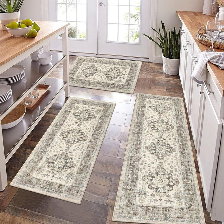 Vintage-Inspired Kitchen Runner Mat