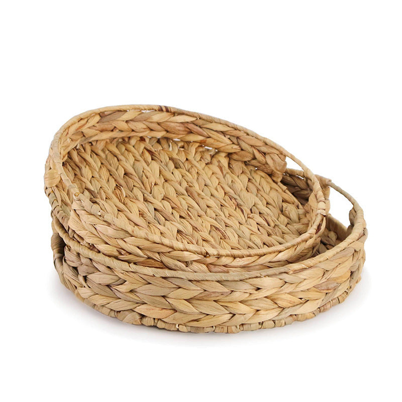 Handcrafted decoration basket with wavy edge Kalsten