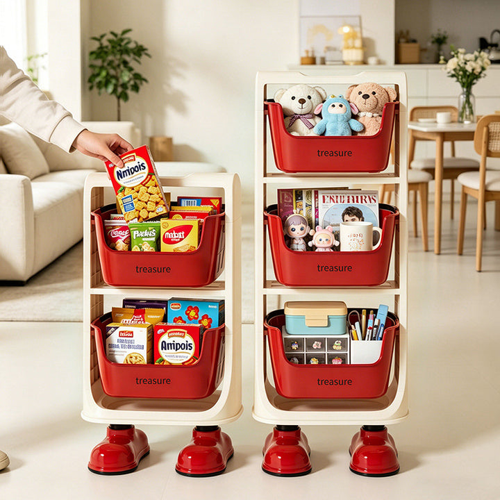 Multi-Tier Storage Organizer with Bins Kalsten