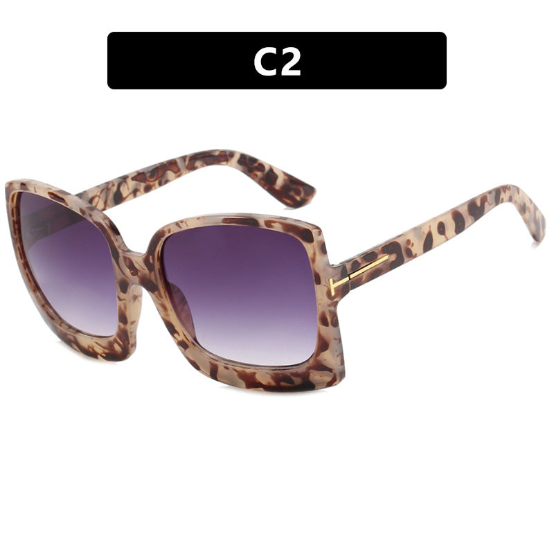 Women's oversized sunglasses in modern square design with mirrored lenses Kalsten