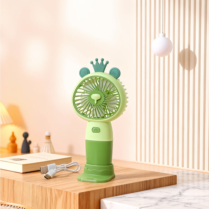 Ladies Portable Hand Fan with Cute Rabbit Design Kalsten