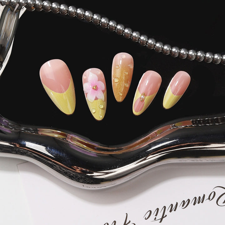 Artistic Floral Tip Press-On Nails Kalsten