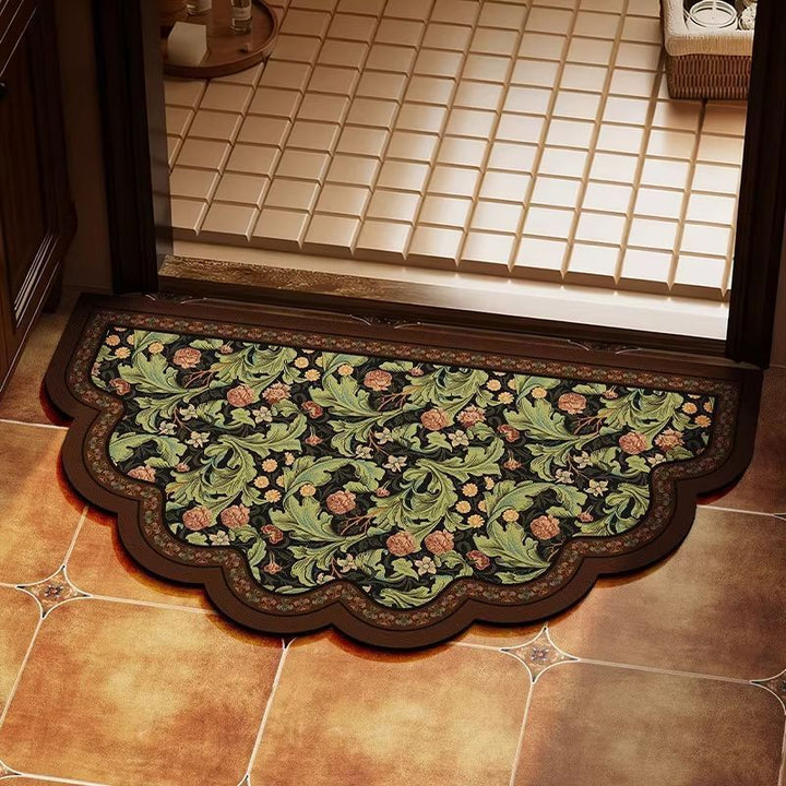Decorative Scalloped Edge Entrance Mat