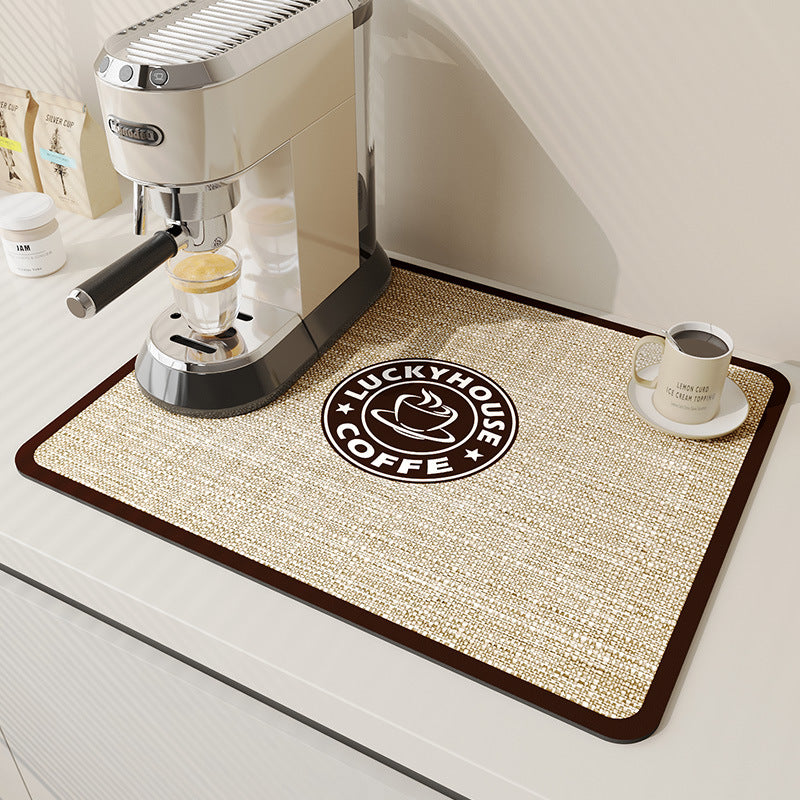 Coffee-Themed Kitchen Mat Kalsten
