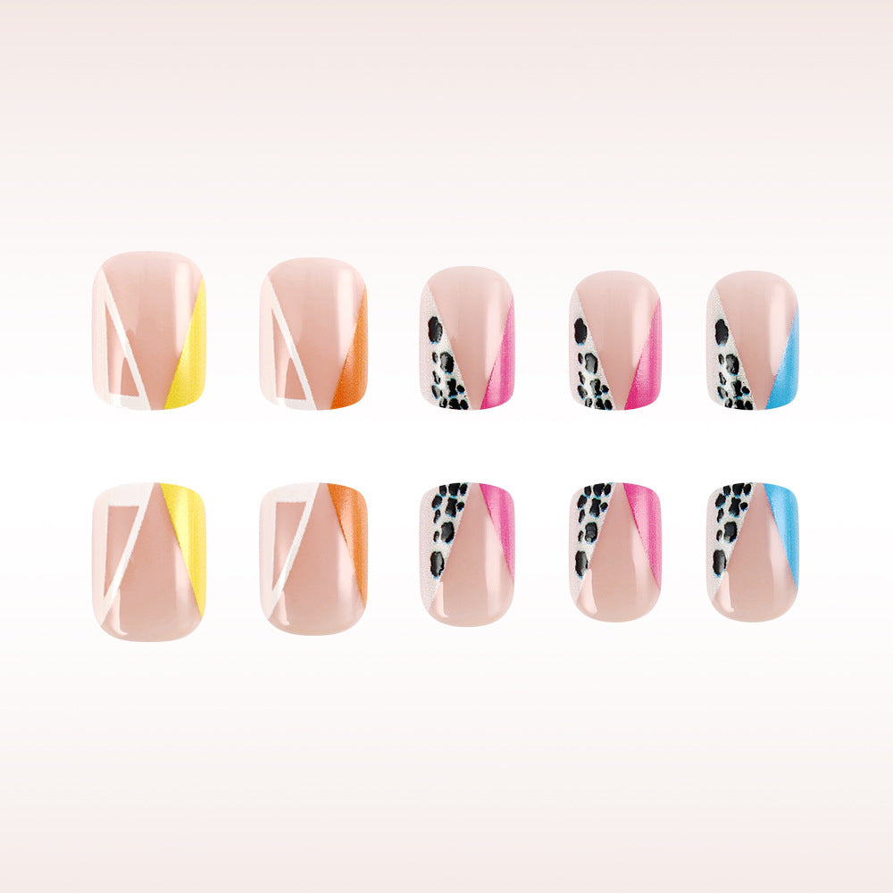 Creative Geometric Press-On Nails Kalsten