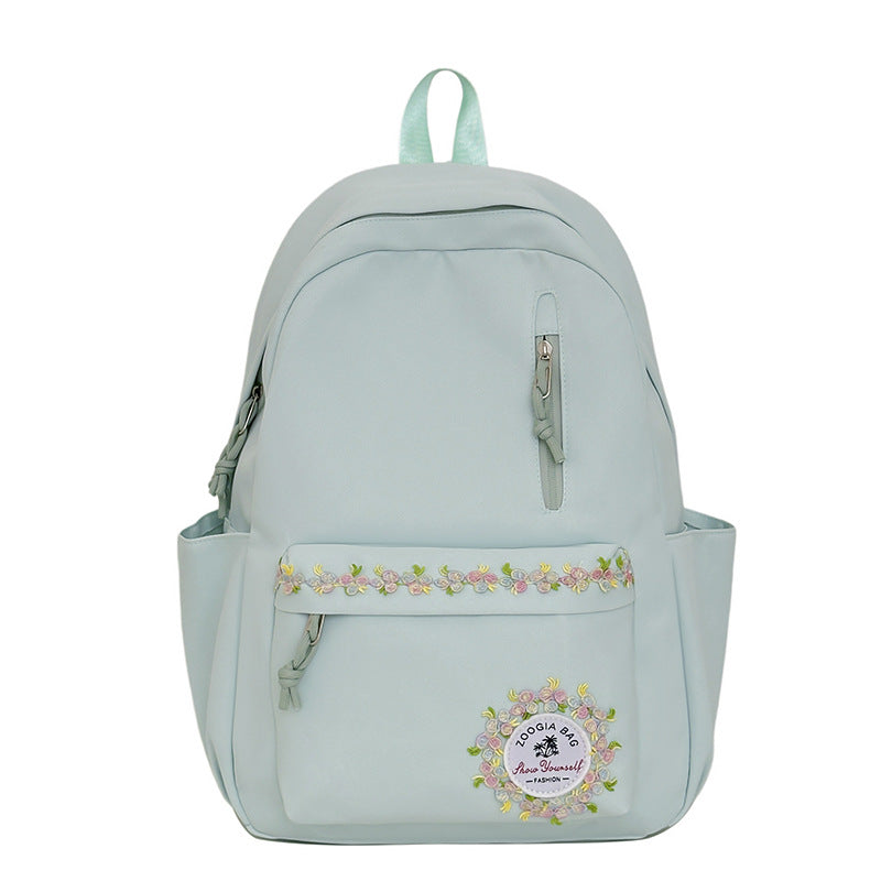 Embroidered Floral Backpack Kalsten