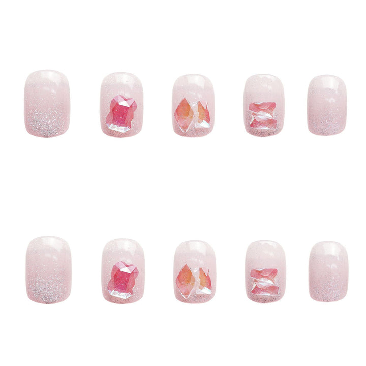 Sparkling Glittery Press-On Nail Set Kalsten