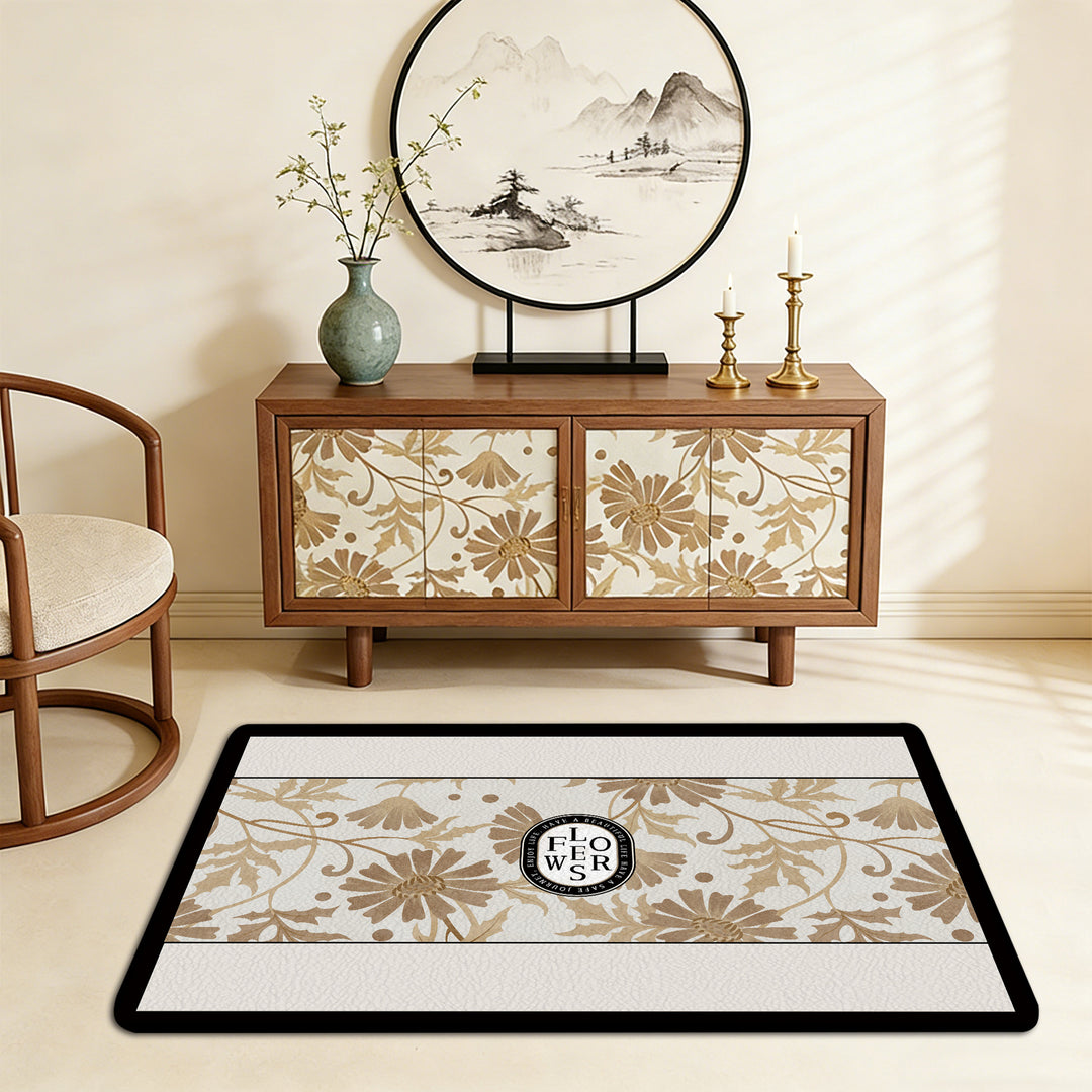 Modern Geometric Bath Mat Kalsten