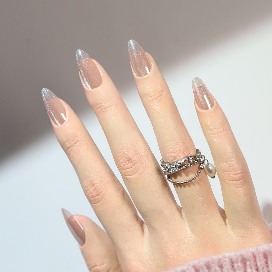 Elegant Long Stiletto Gel Press-On Nails Kalsten