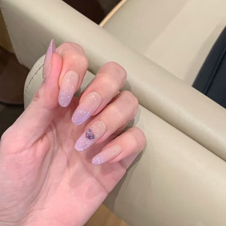 Artistic Heart Pattern Nail Art Extensions Kalsten