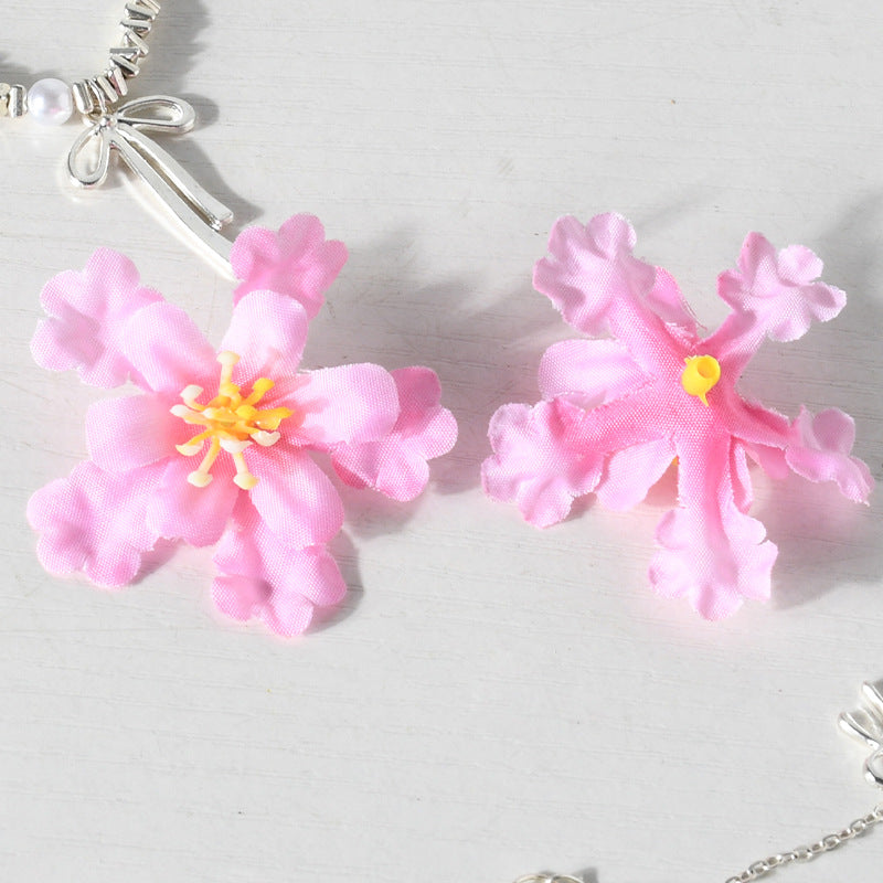 Floral Accent  Hair Clips