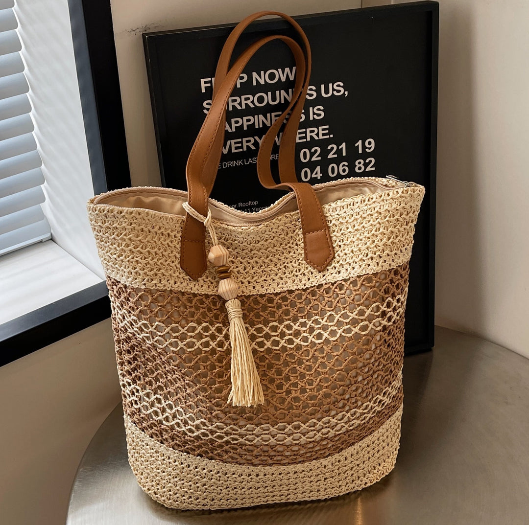 Handbag with Rustic Wave Design Kalsten