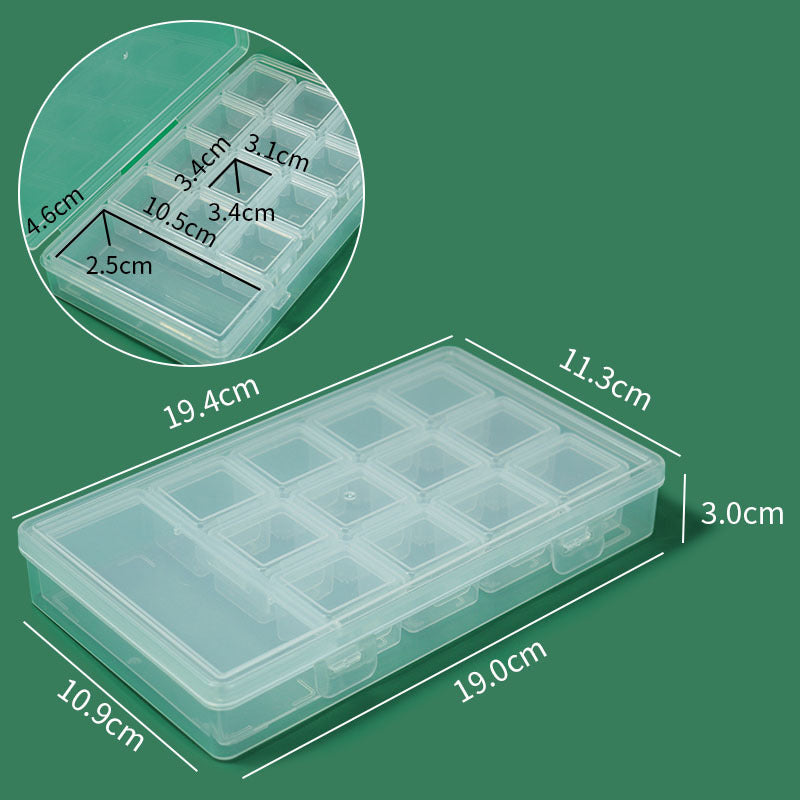 Transparent Multi-Compartment Craft Storage Organizer Kalsten