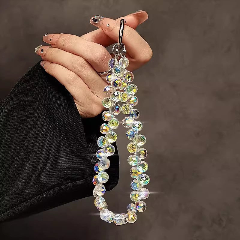 Decorative Crystal Beaded Charm Keychain Kalsten