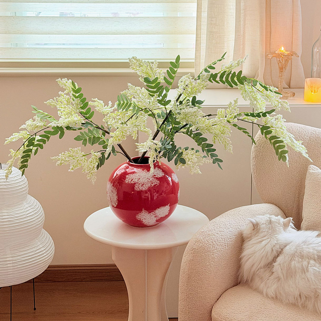 Artistic Round Ceramic Vase