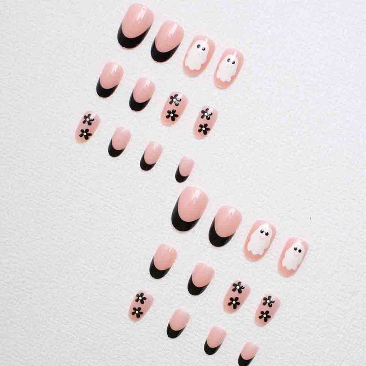 Artistic Halloween-Themed Press-On Nail Art Kalsten
