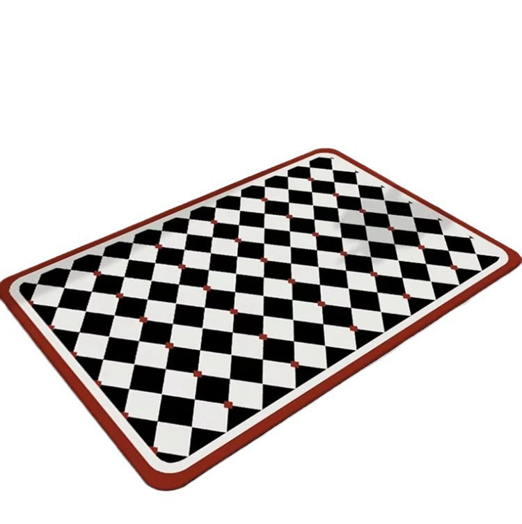 Geometric Patterned Bath Mat Kalsten