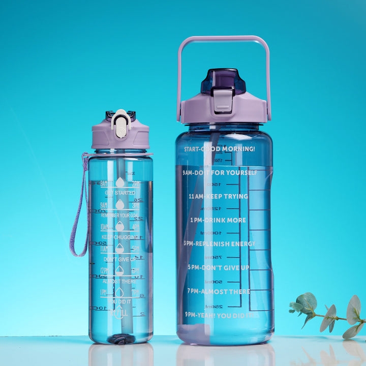 Women's Motivational Water Bottle with Time Markers Kalsten