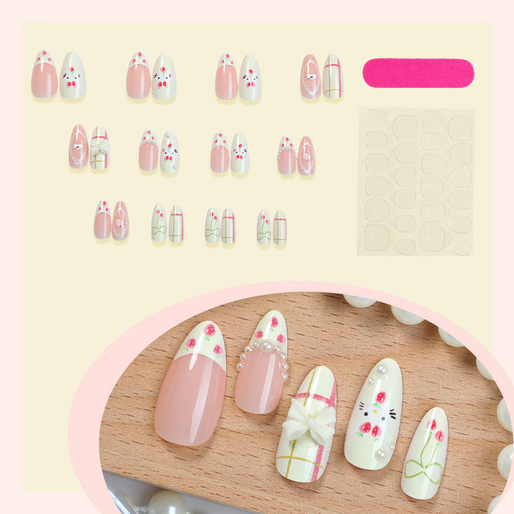 Artistic Decorative Press-On Nail Set Kalsten