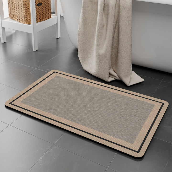 Modern Textured Bath Mat Kalsten
