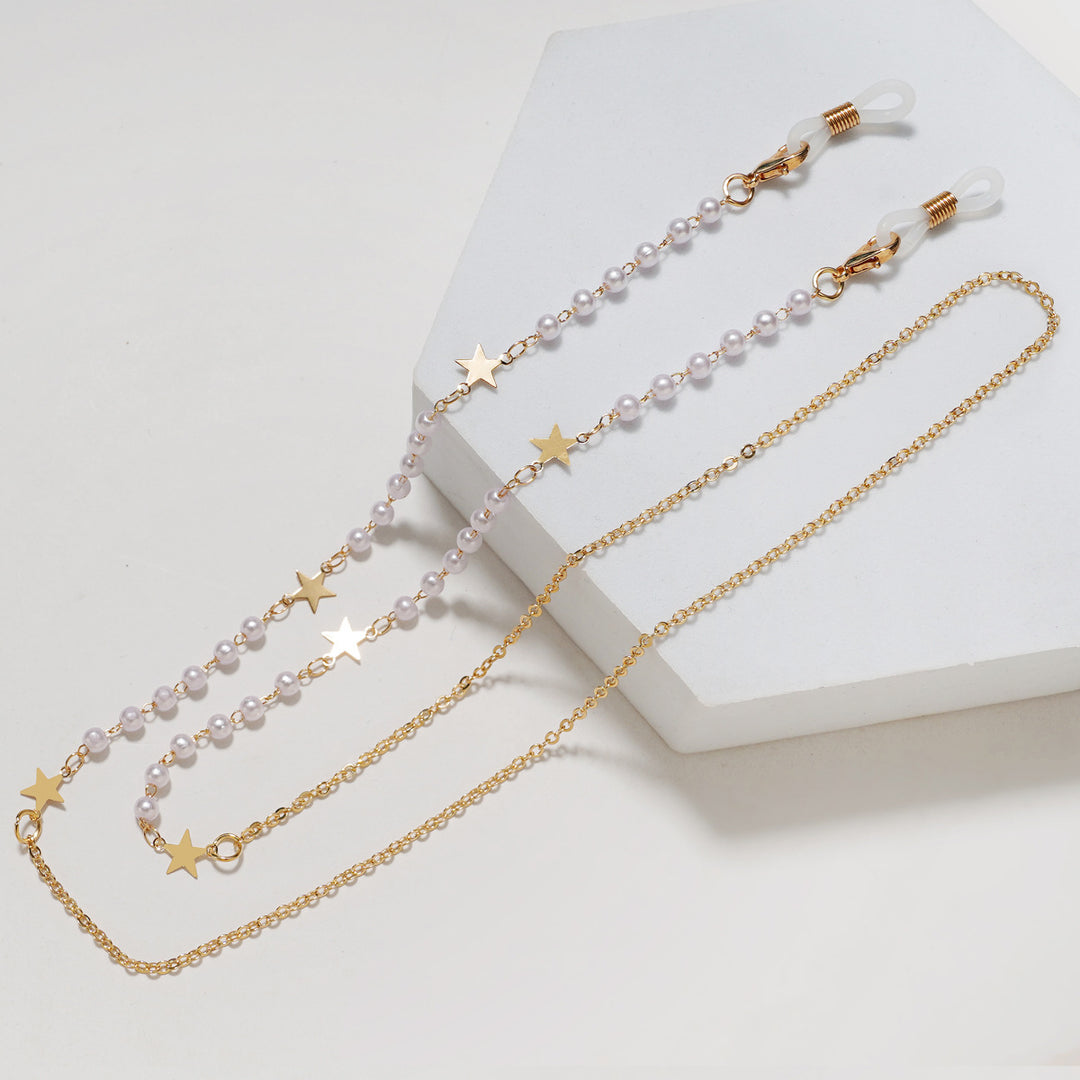 Trendy Geometric Eyewear Chain Kalsten