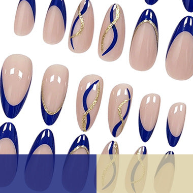 Artistic French Tip Nail Enhancements Kalsten