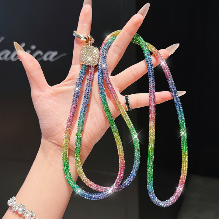 Rhinestone-Embellished Eyewear Lanyard Kalsten