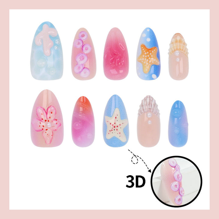 Nail art set with maritime and creative designs Kalsten