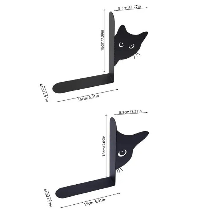 Decorative Cat-Themed Bookends