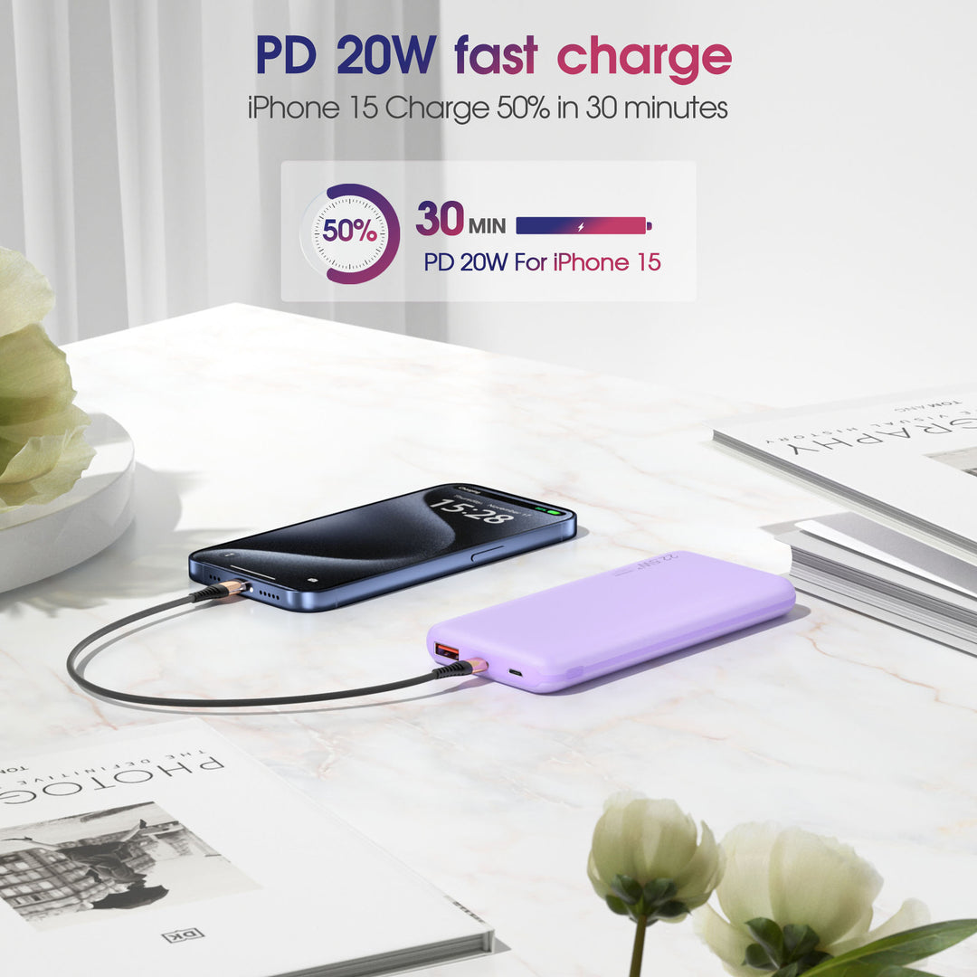Portable charger with 22.5W fast charging function Kalsten