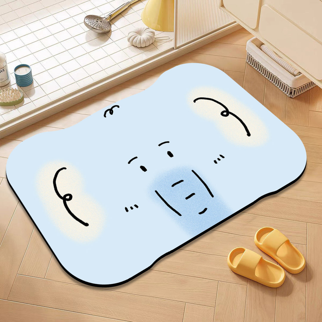 Cute Cat-Themed Bath Mat Kalsten