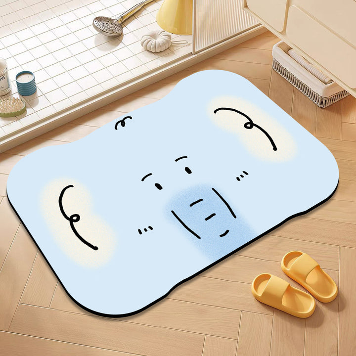 Cute Cat-Themed Bath Mat Kalsten