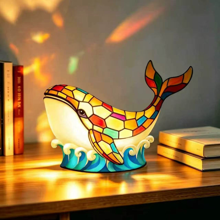Decorative Whale Fish Table Lamp Kalsten