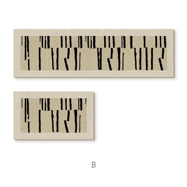 Elegant Textured Area Runner Mat