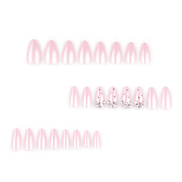 Artful nail art with delicate glitter accents and elegant French tip Kalsten
