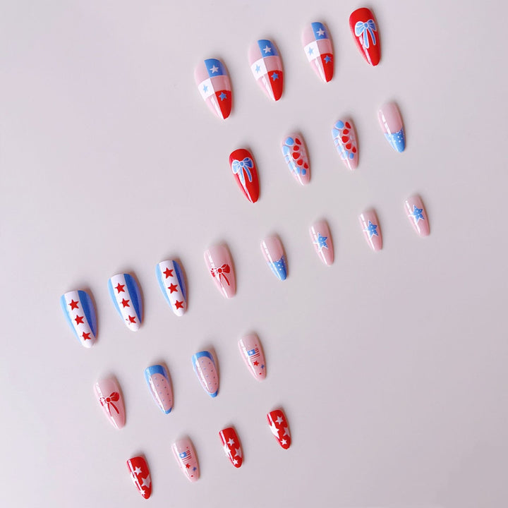 Creative nail art set with playful designs and accents Kalsten