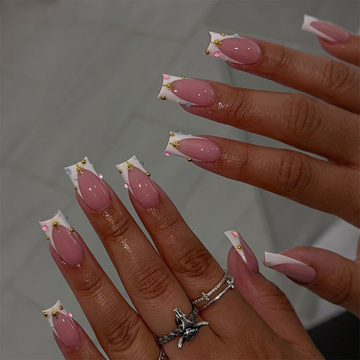 Decorative Press-On Nails with 3D Accents kalsten