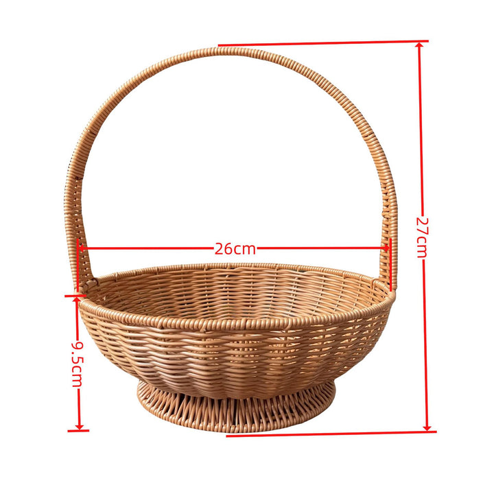 Ladies handcrafted rattan basket with handle Kalsten
