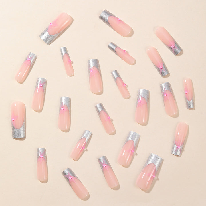 3D Star Accented Nail Art Extensions Kalsten