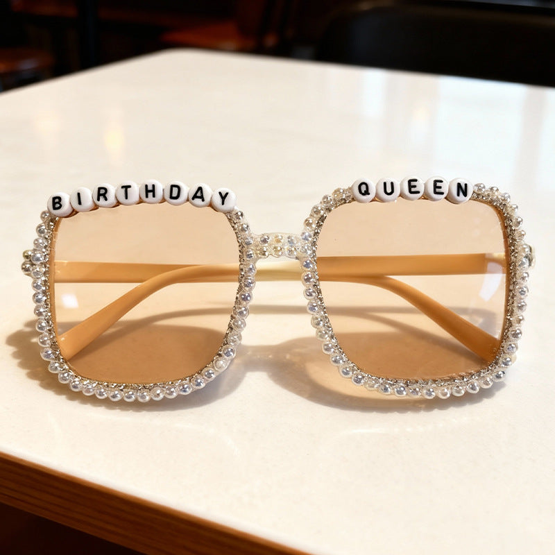 Statement Pearl-Embellished Sunglasses Kalsten