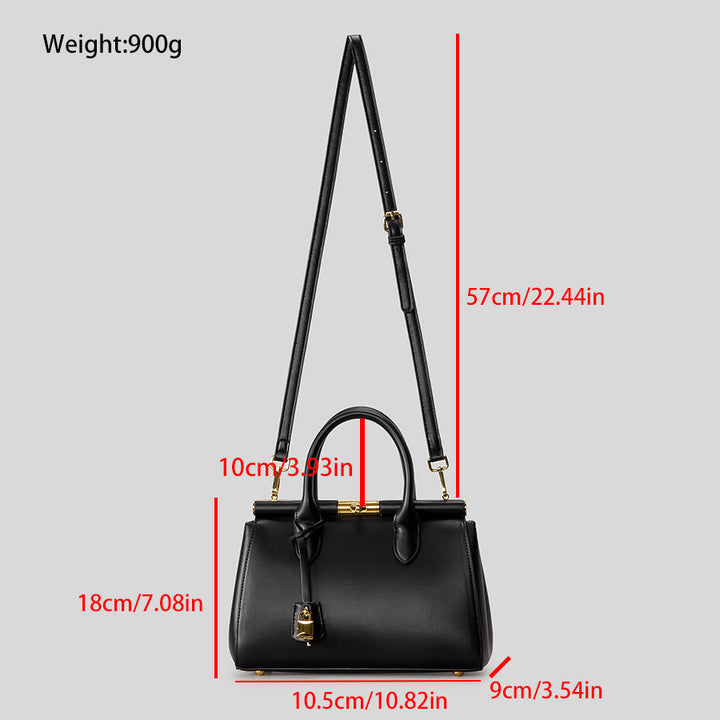 Structured Leather Handbag