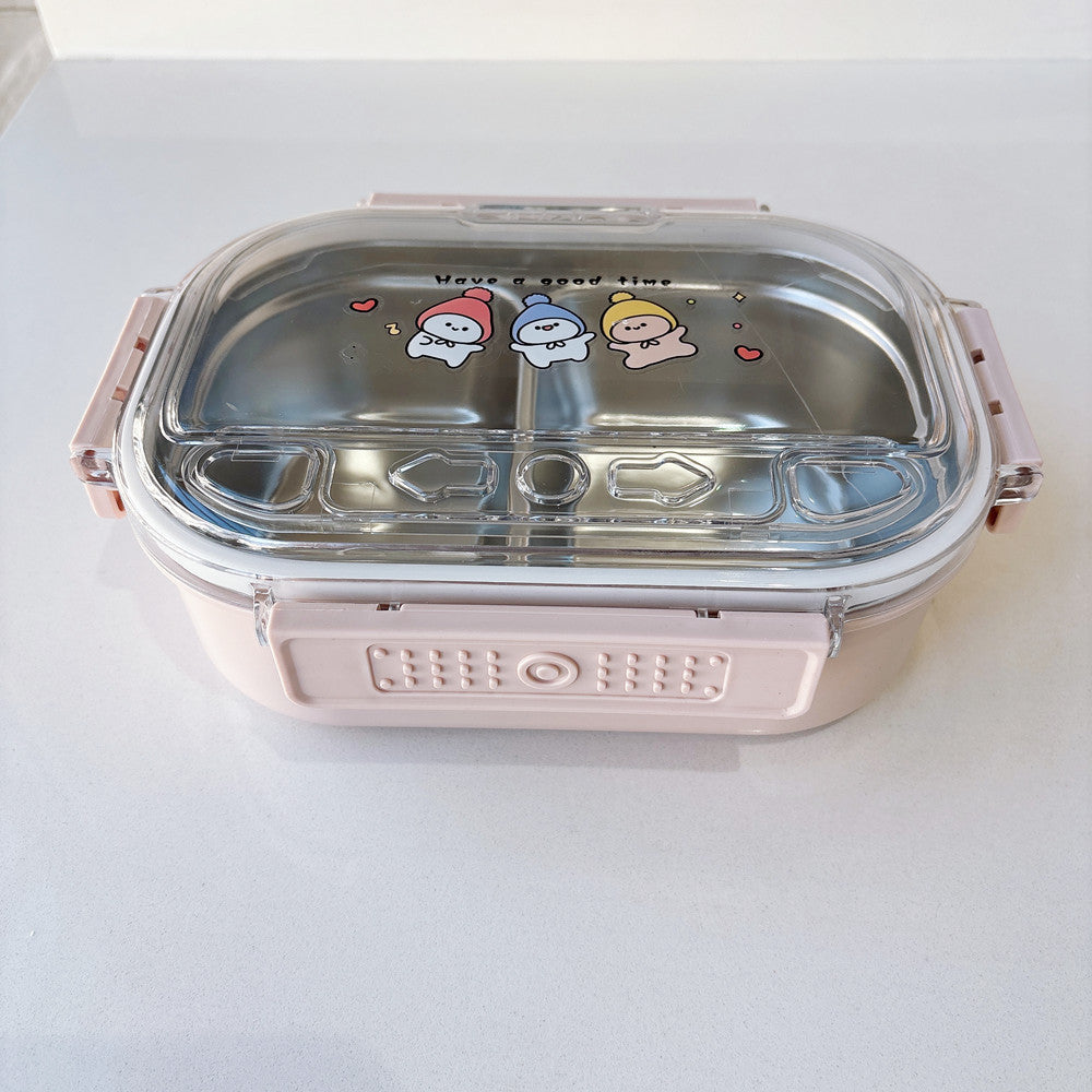 Fun-Themed Multi-Compartment Meal Storage Container