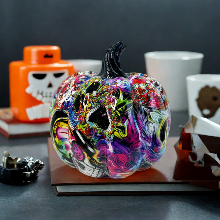 Artistic Halloween Pumpkin Figurine Kalsten