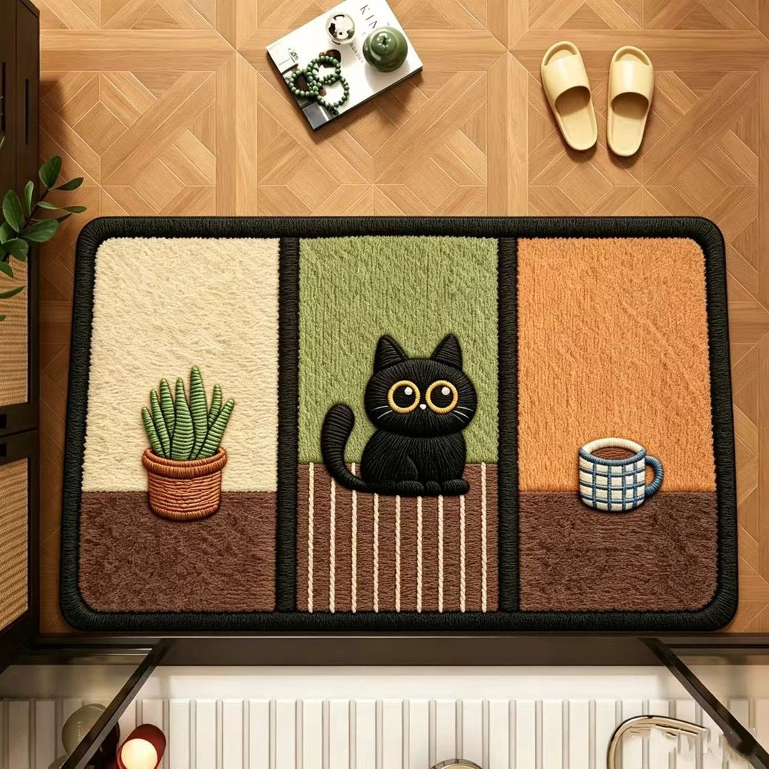 Cat-Themed Decorative Rug Kalsten