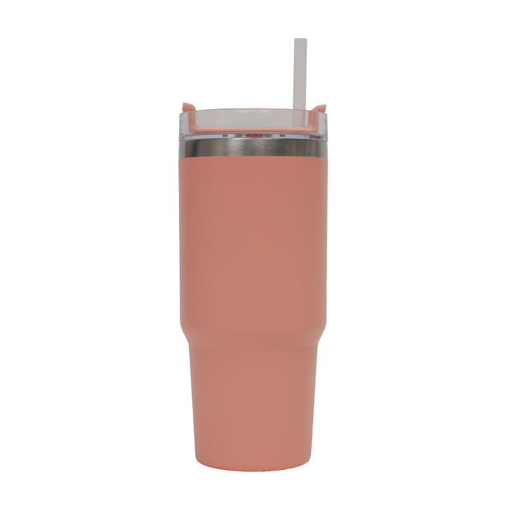 Women's Thermo Drinking Cup with Ergonomic Handle and Practical Straw Kalsten