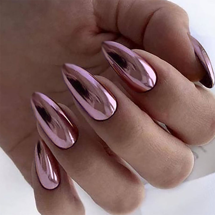 Elegant Mirror Finish Press-On Nails Kalsten