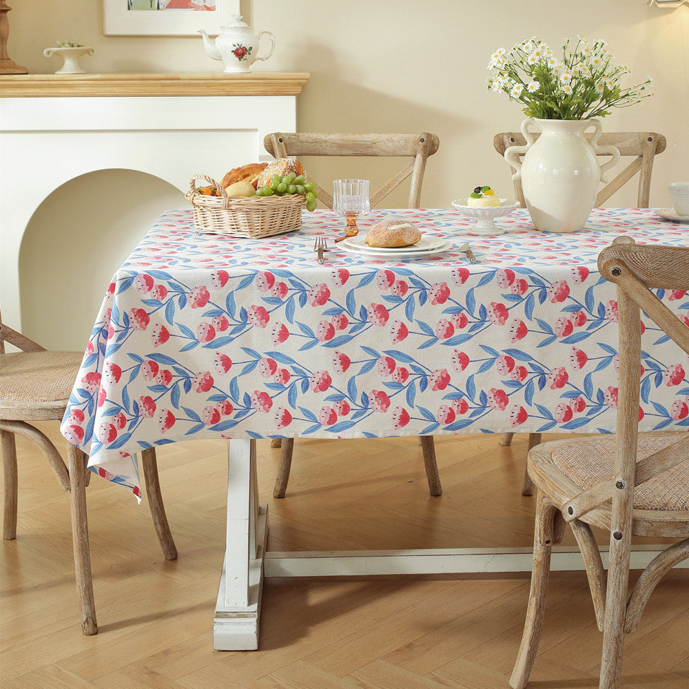 Floral Print Tablecloth