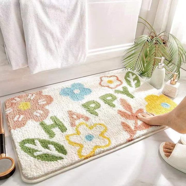 Coastal Waves Shaped Bath Mat